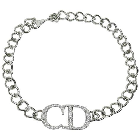 dior silver jewelry|christian dior necklace for sale.